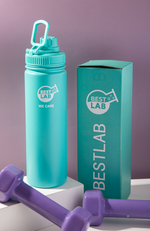 Load image into Gallery viewer, BestLab Stainless Steel Water Bottle- Tiffany Green
