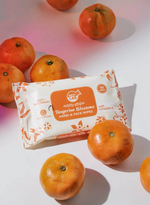 Load image into Gallery viewer, TANGERINE BLOSSOM  HAND AND FACE WIPES  (Anti-Bacterial, Moisturizing, with Vitamin E)-10 Pulls
