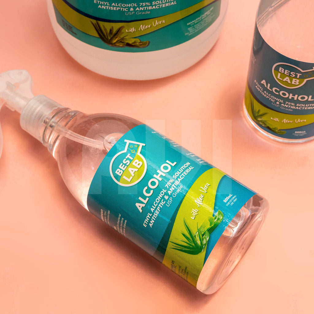 Aloe Vera 75 Ethyl Alcohol (500mL) BestLab Philippines